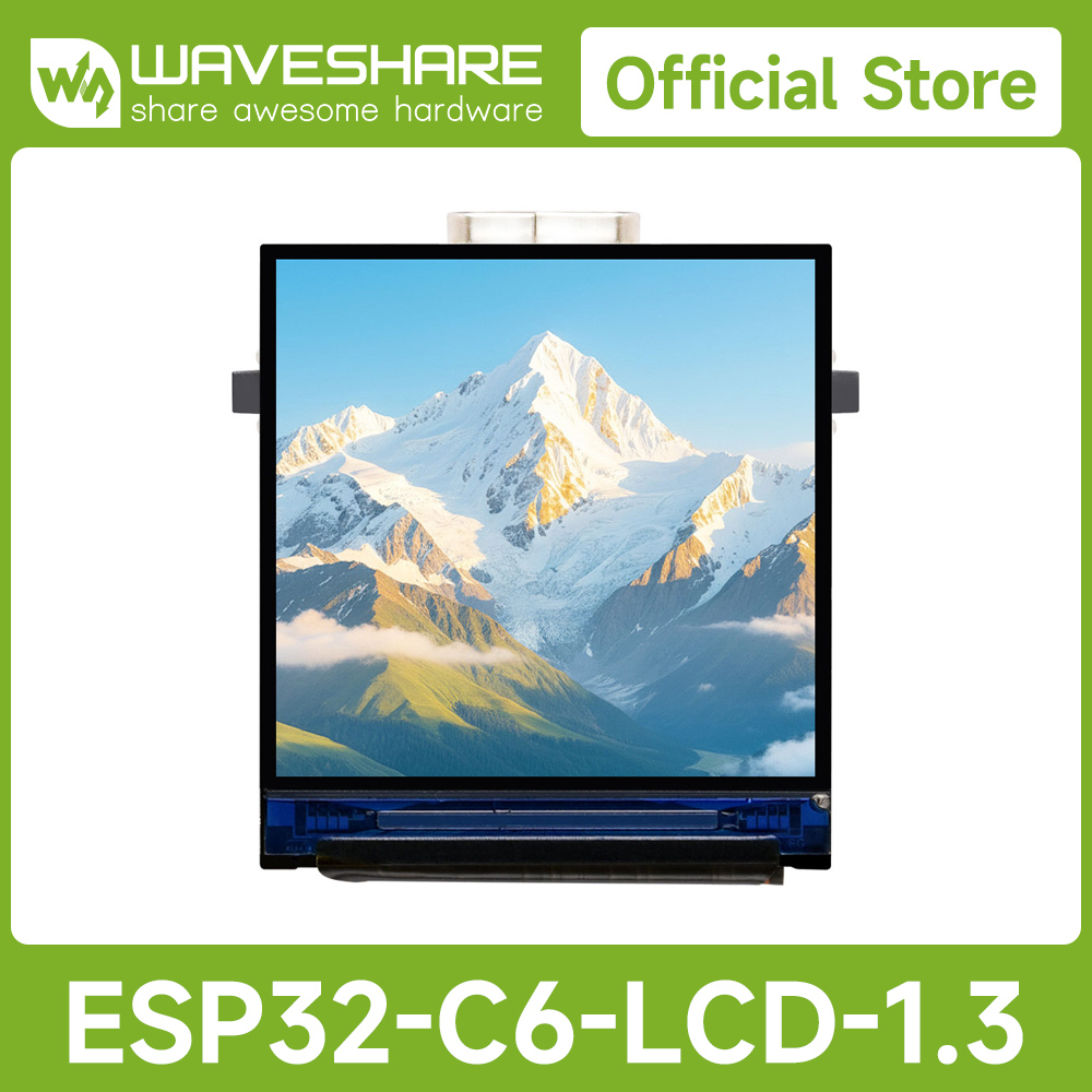 Esp32 Development Board - Waveshare ESP32-C6 1,3-Zoll-LCD-Display-Entwicklungsboard mit 240×240 Auflösung