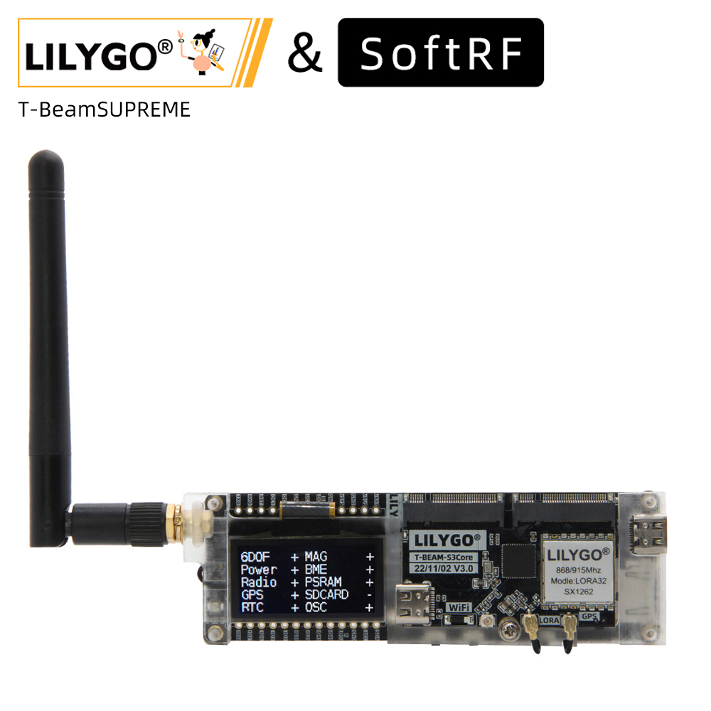 Esp32 Wifi Bluetooth Module - LILYGO® SoftRF T-Beam SUPREME ESP32-S3 lora
