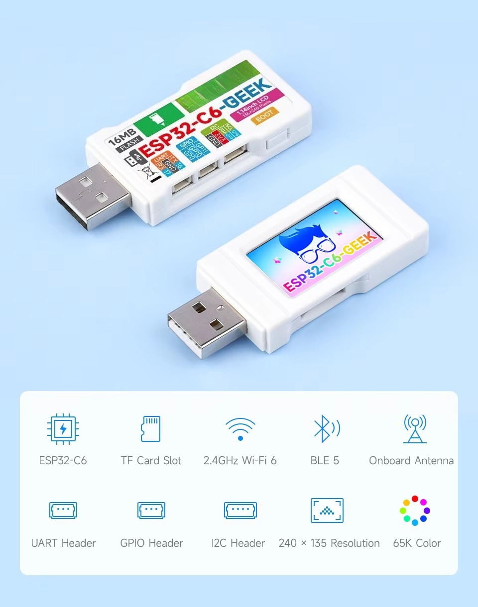 für ESP32-C6 GEEK Entwicklungs – Esp32 C6 Bewertung und Preis